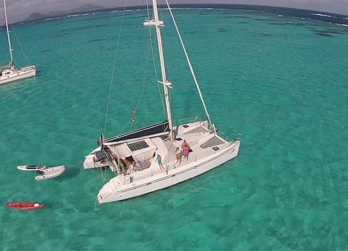 Private cruise in a 5 cabins catamaran on Archipelago of Guadeloupe