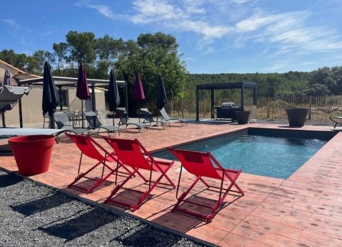 Maison de charme, piscine et vue panoramique